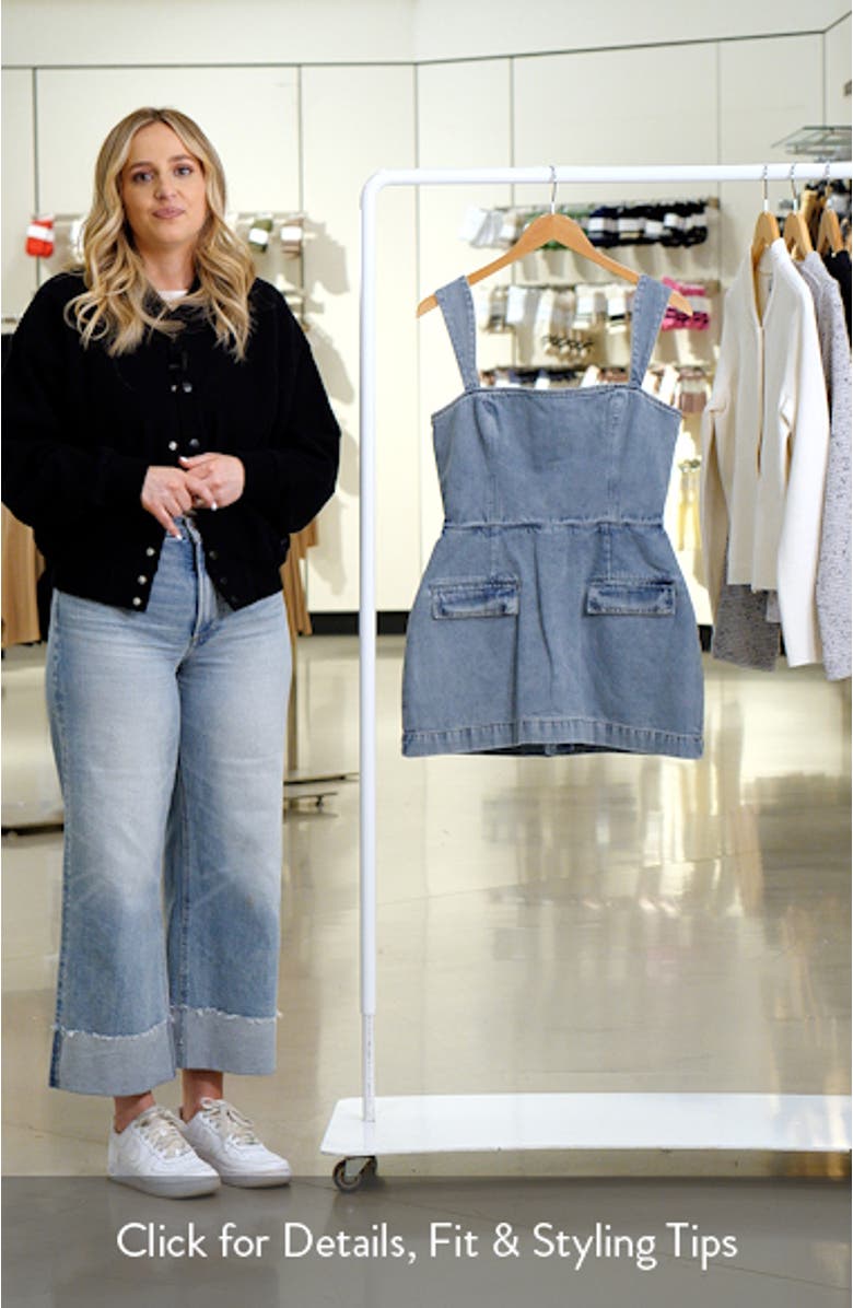 Bethany Denim Skort Romper, sales video thumbnail