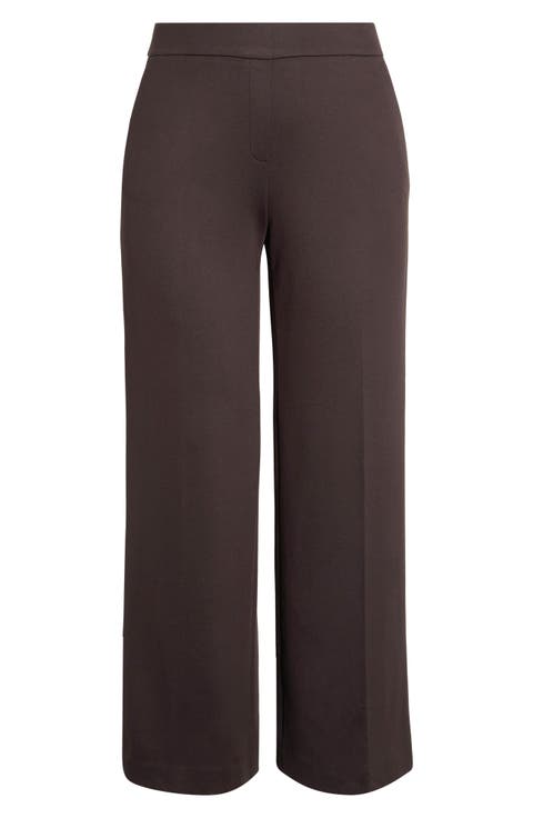 Pull-On Slash Pocket Wide Leg Pants