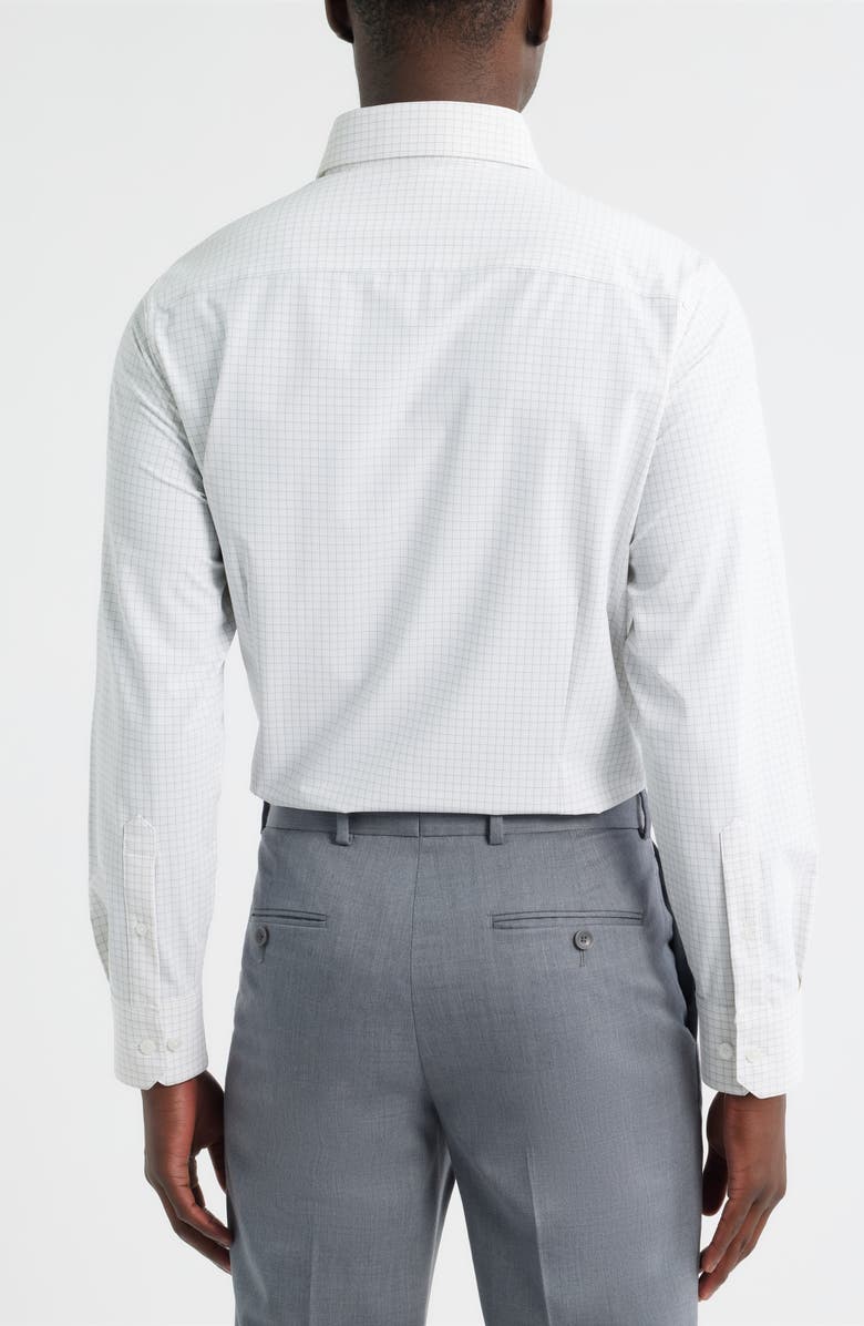 Mizzen+Main Leeward Trim Fit Plaid Performance Button-Up Shirt, Alternate, color, Espresso Joel Plaid