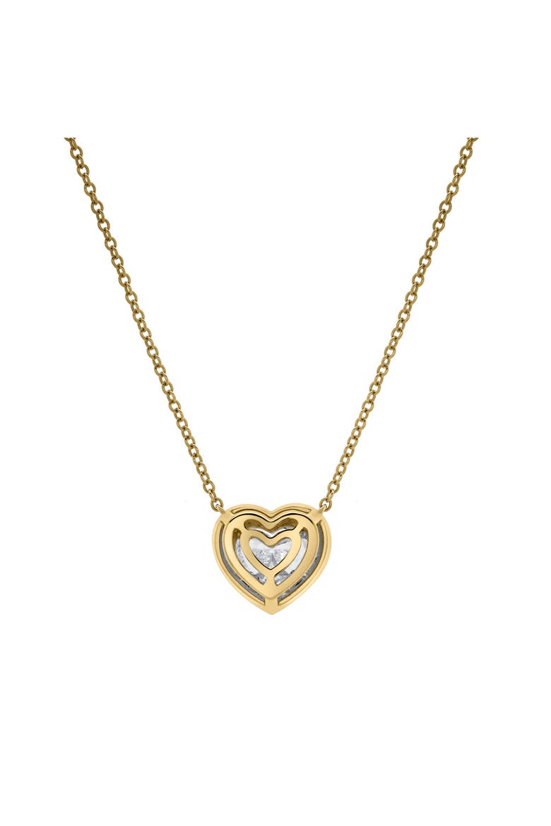 Valentina 14K Gold Lab Grown Diamond Heart Necklace - 1 ct, Alternate, color, 14K Yellow Gold