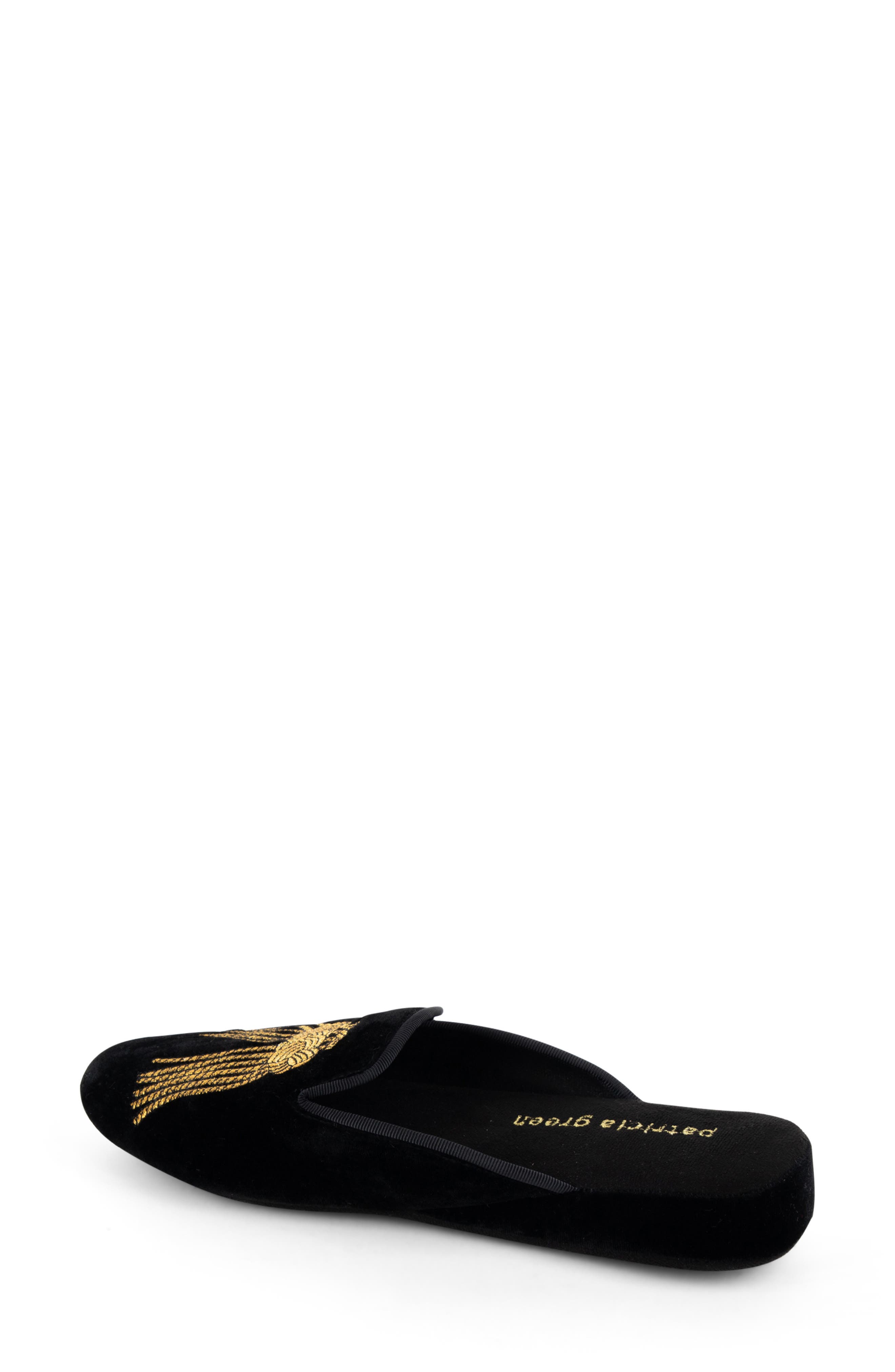patricia green Victoria Embroidered Tassel Slipper, Alternate, color, 