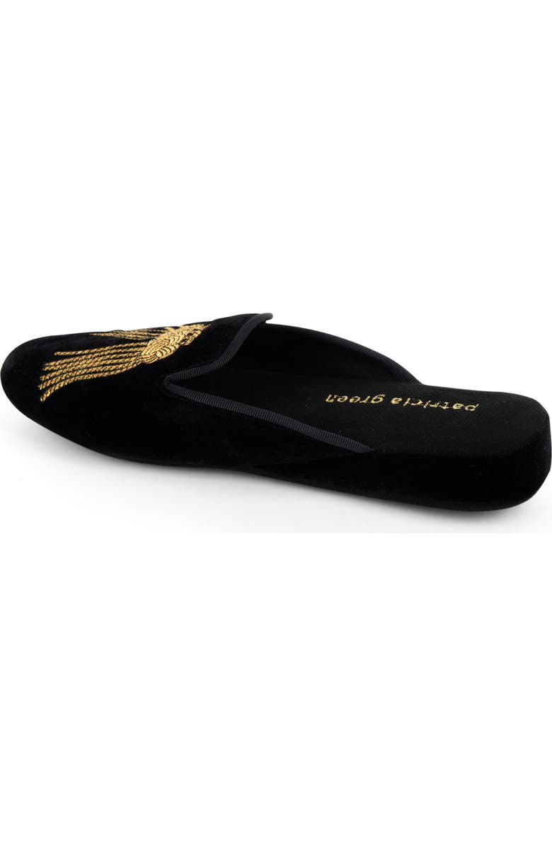 patricia green Victoria Embroidered Tassel Slipper, Alternate, color,