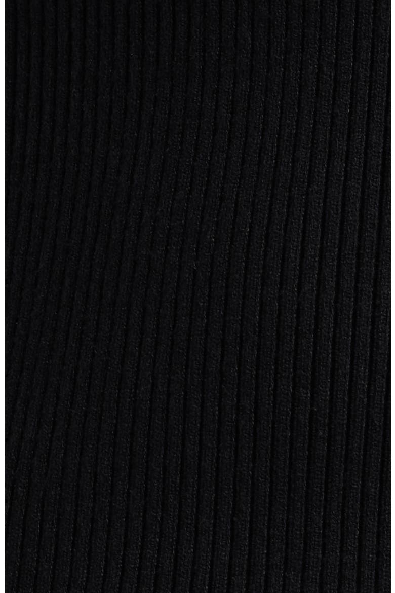 The Savannah Faux Fur Cuff Sweater, Alternate, color, NOIR