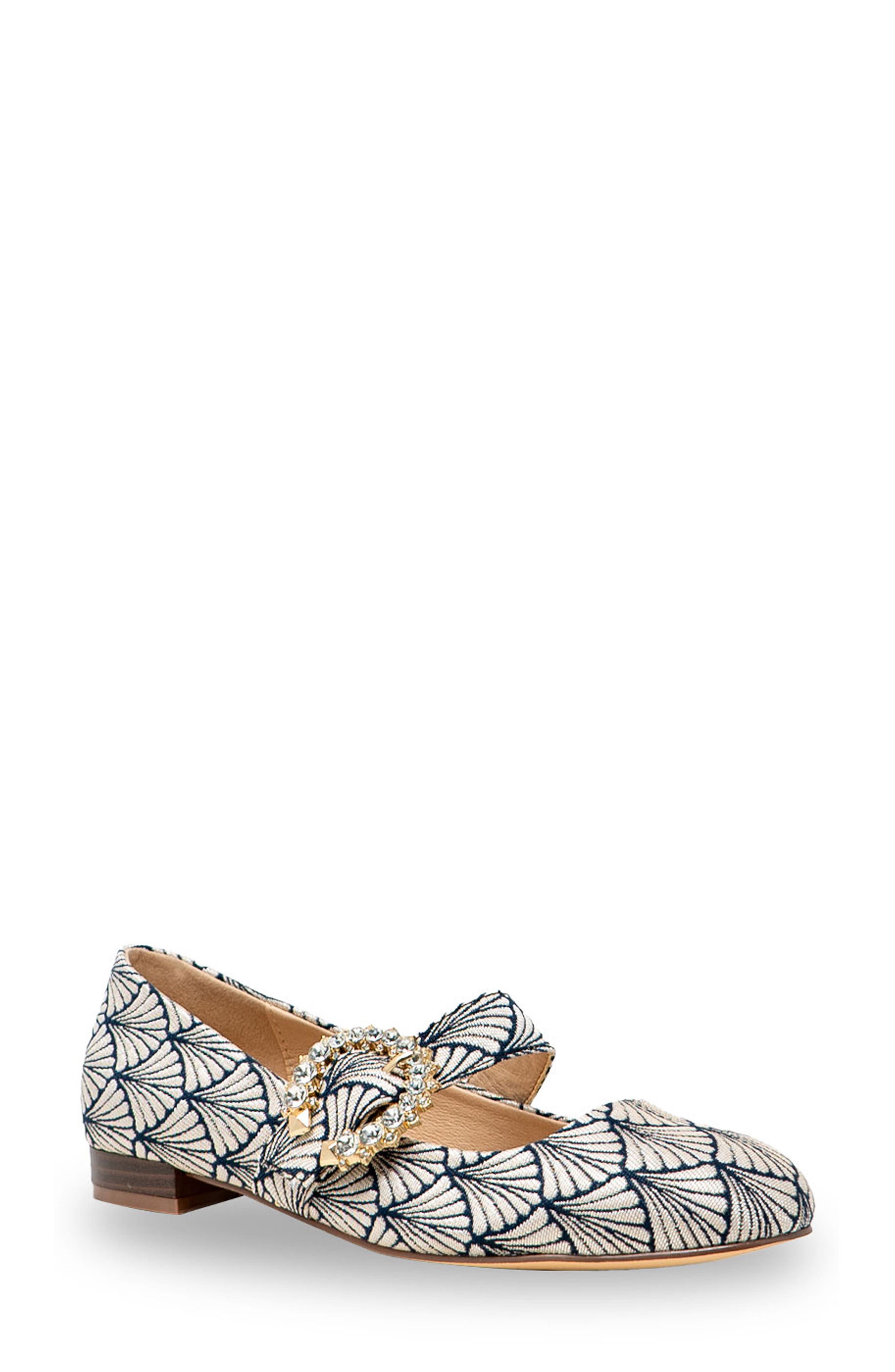 Enki Mary Jane Flat, Main, color, BLACK/ WHITE
