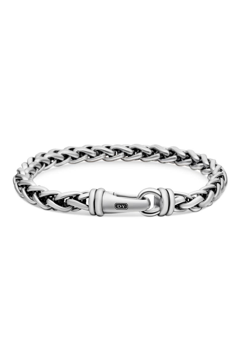 Wheat Chain Bracelet, 6mm, Alternate, color, STERLING SILVER