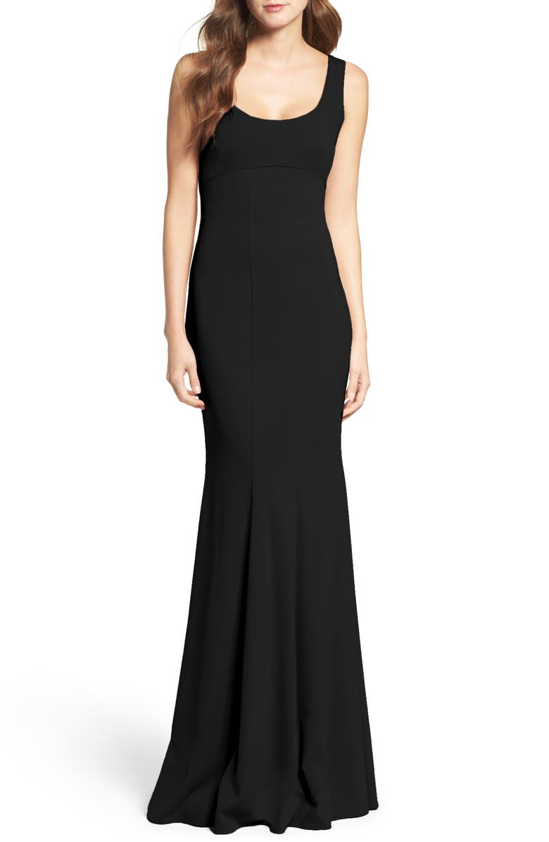 Katie May Westward Stretch Crepe Gown, Main, color,