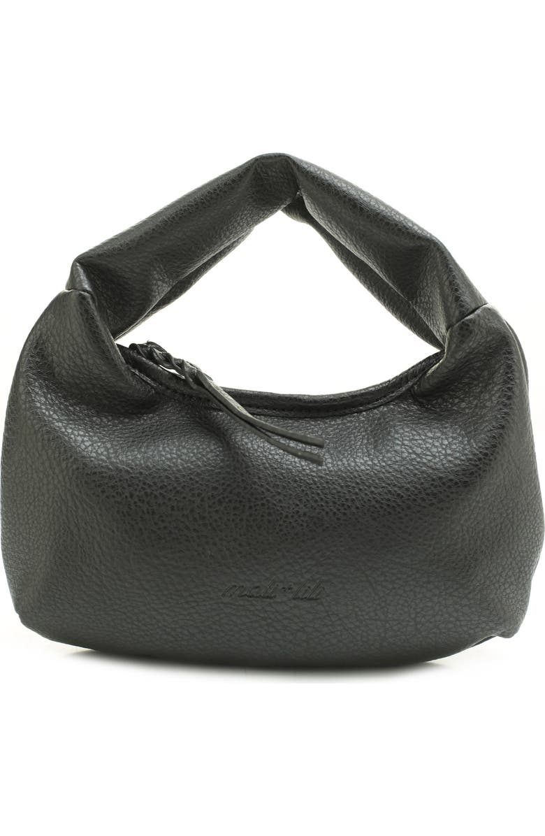 Mali + Lili Alina Vegan Leather Croissant Handbag, Main, color,