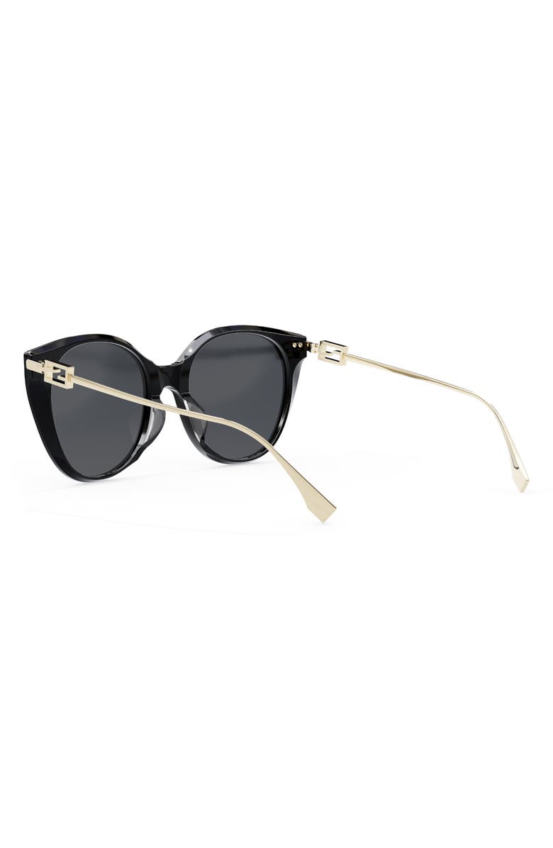 Fendi 'Fendi Baguette 54mm Round Sunglasses, Alternate, color, 