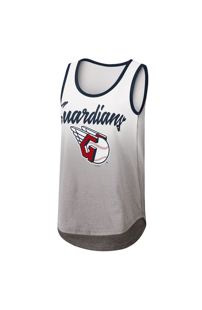 G-III 4HER BY CARL BANKS Women's G-III 4Her by Carl Banks White Cleveland Guardians Logo Opening Day Tank Top, Alternate, color, 