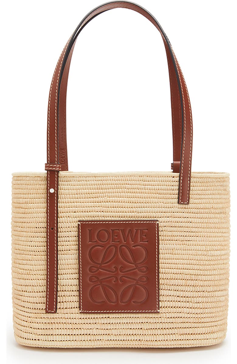 Loewe x Paula's Ibiza Small Raffia Square Bag, Main, color,