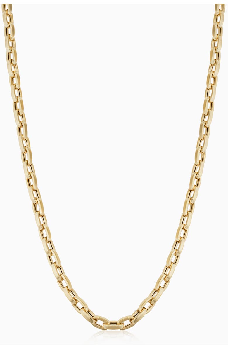 Oradina Men's Samson Link Chain in 10K Gold, Main, color, 10K Yellow Gold