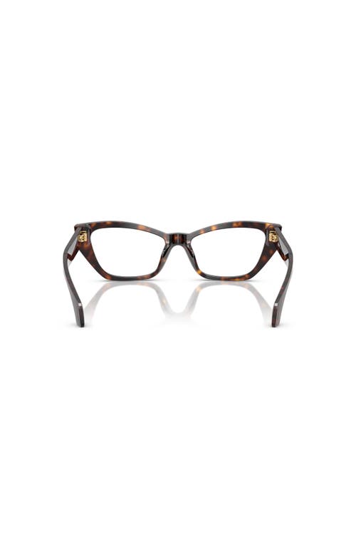 Versace 52mm Cat Eye Optical Glasses In Black