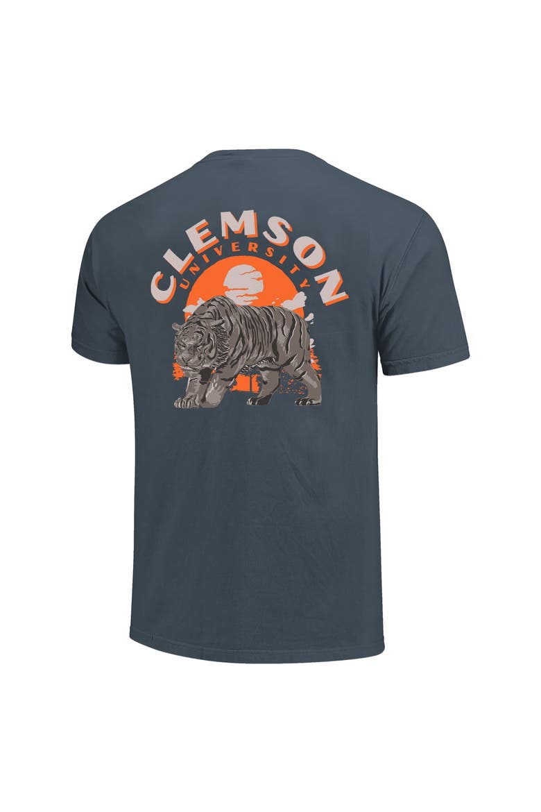 Men's  Navy Clemson Tigers Comfort Colors Team Statue T-Shirt, Alternate, color, Navy