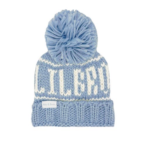 Bits & Bows Lil Bro Bobble Hat In Blue