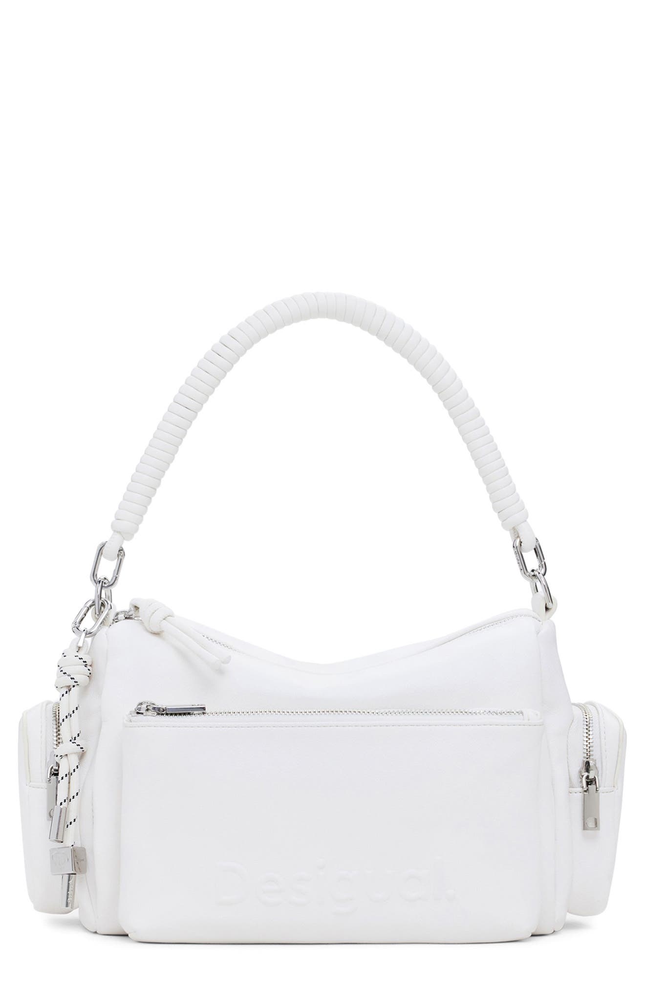 Desigual Faux Leather Shoulder Bag, Main, color, 