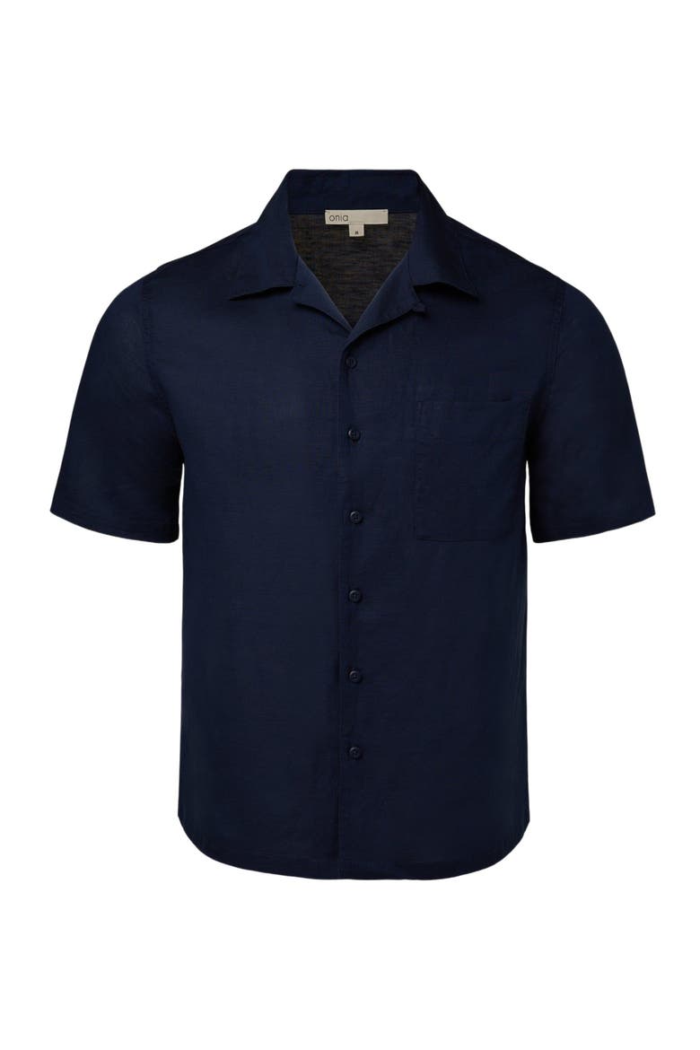 Convertible Vacation Shirt, Alternate, color, DEEP NAVY