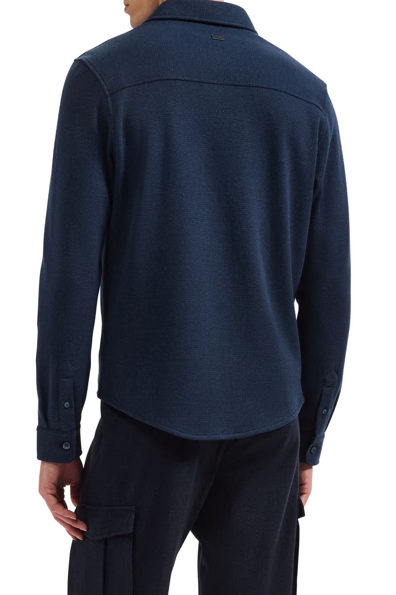 Long Sleeve Knit Button Down Shirt, Alternate, color, NAVY
