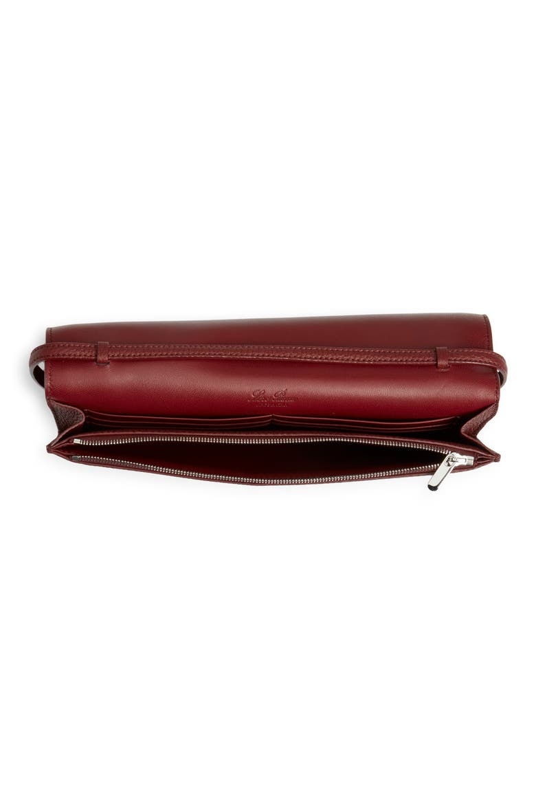 Sesia Leather Crossbody Wallet, Alternate, color, BURGUNDY