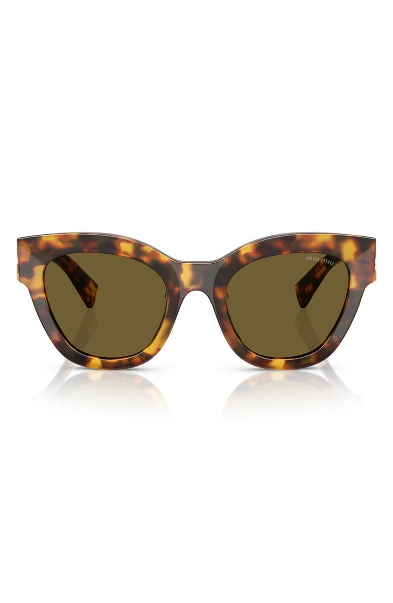 Miu Miu 51mm Square Sunglasses, Alternate, color, Blond Hav