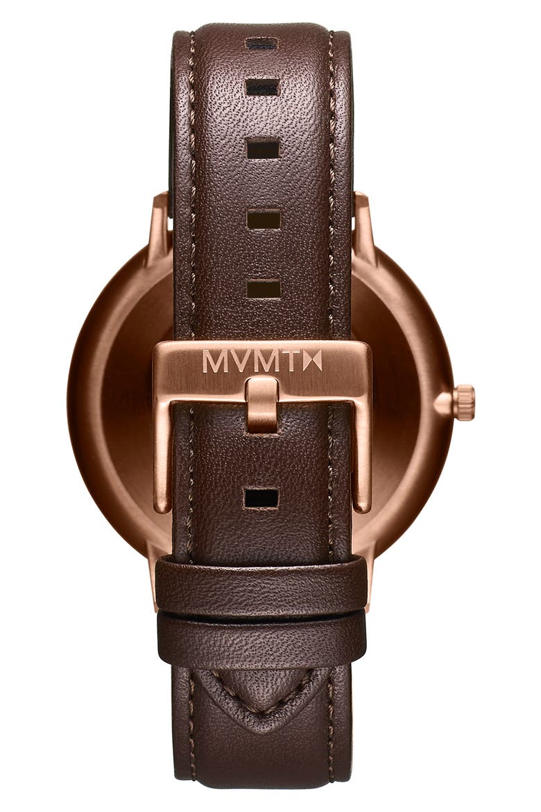 Legacy Slim Leather Strap Watch, 42mm, Alternate, color, BLACK/ BROWN