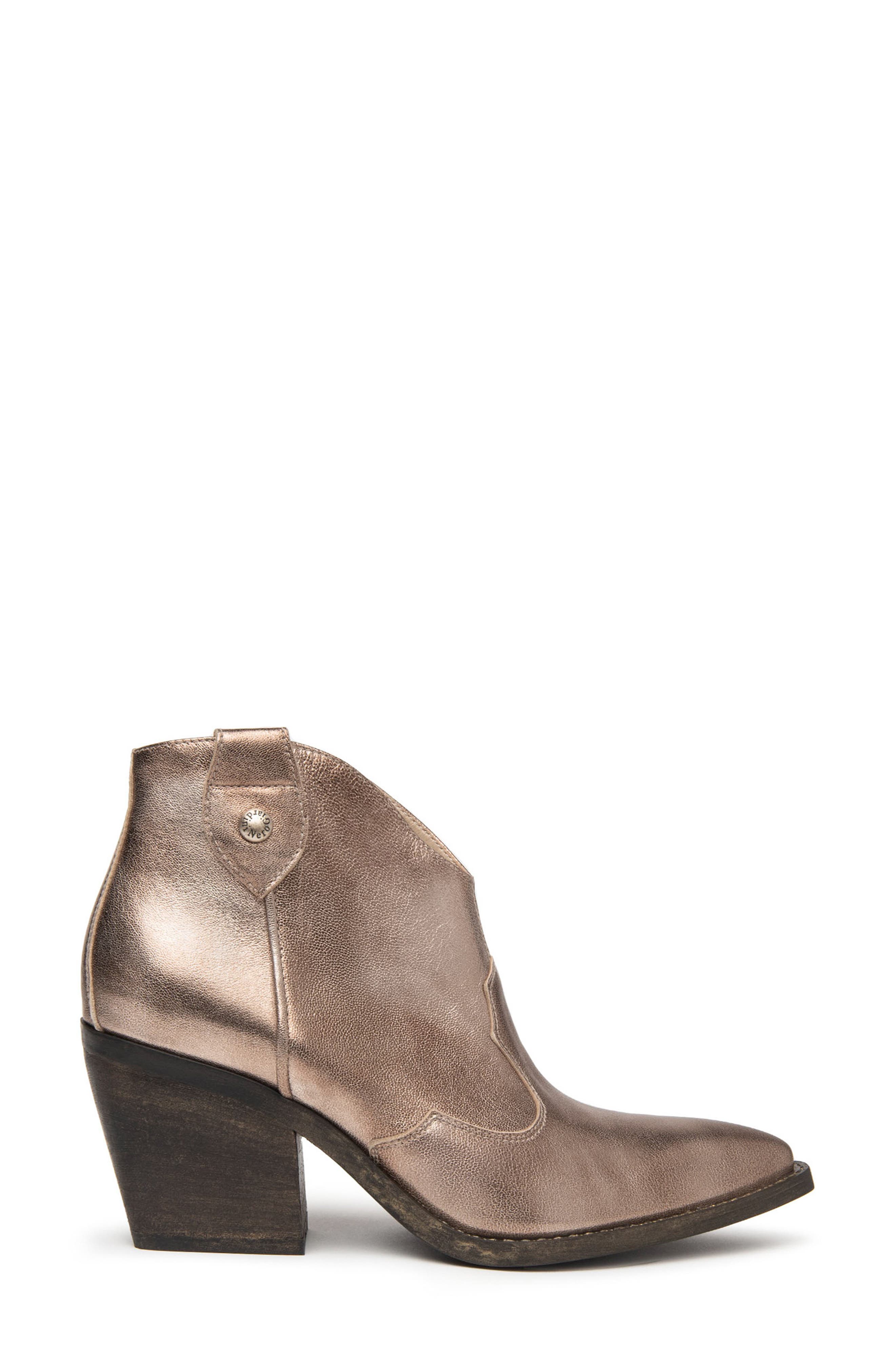 NeroGiardini Metallic Western Boot, Main, color, Gold