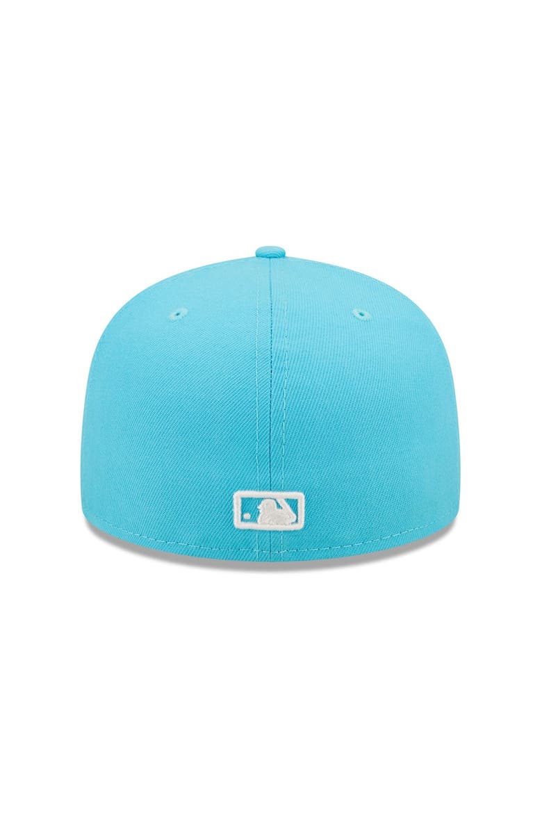 New Era Men's New Era Blue Washington Nationals Vice Highlighter Logo 59FIFTY Fitted Hat, Alternate, color,
