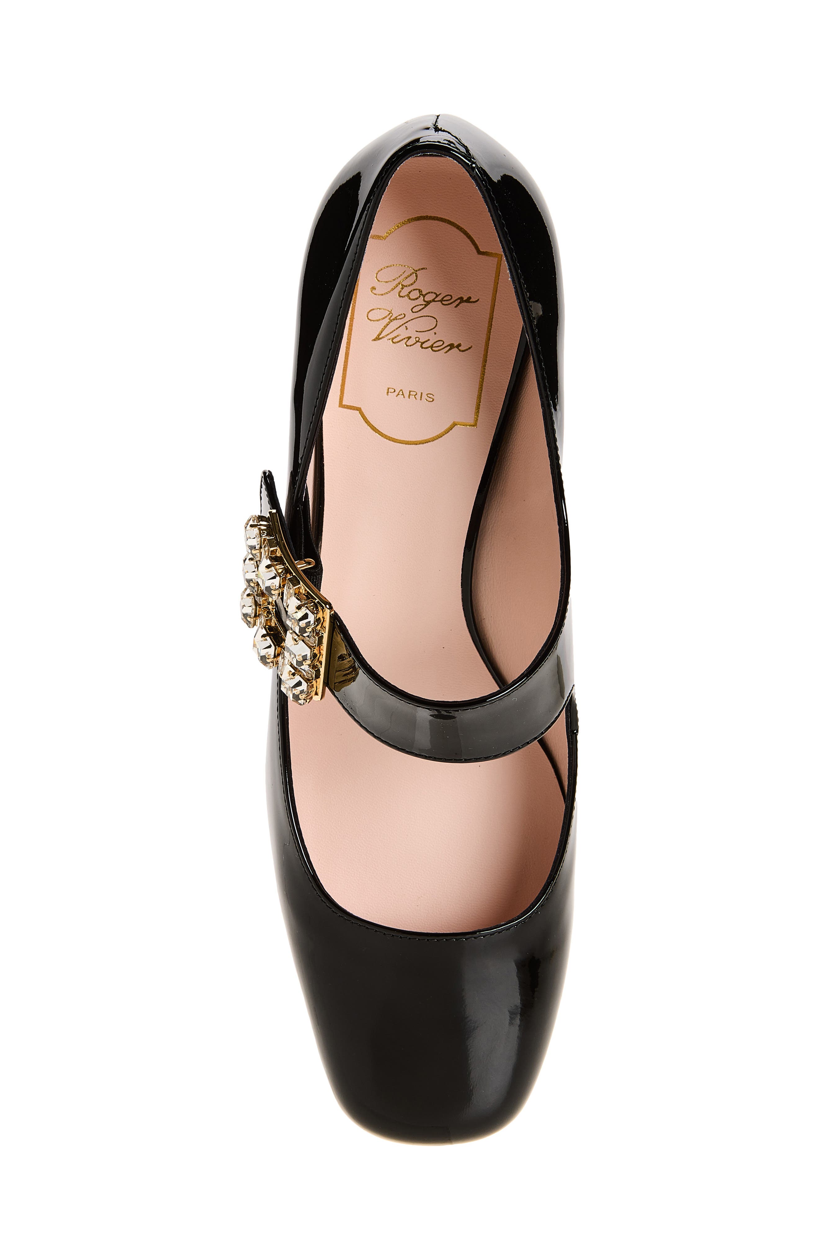 Roger Vivier Très Vivier Strass Pump, Alternate, color, Nero