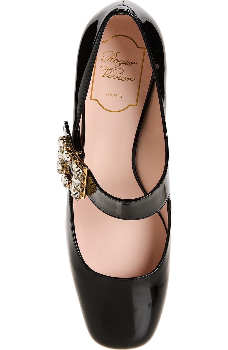 Roger Vivier Très Vivier Strass Pump, Alternate, color, Nero
