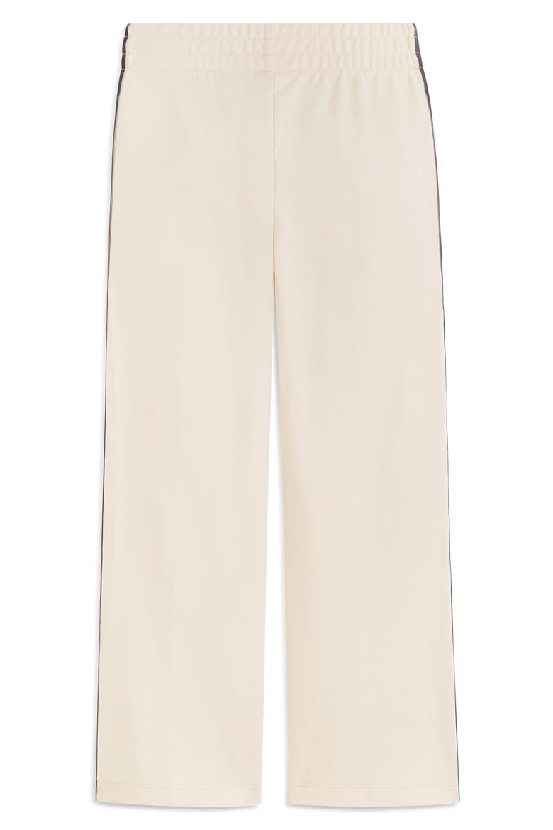 Kids' Stripe Wide Leg Pull-On Pants, Alternate, color, TAN COMBO