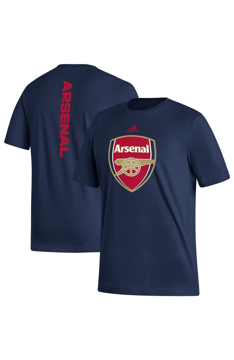 adidas Men's adidas Navy Arsenal Vertical Back T-Shirt, Main, color,