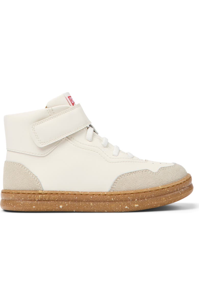 Camper Kids' Runner Four High Top Sneaker, Alternate, color, White Natural