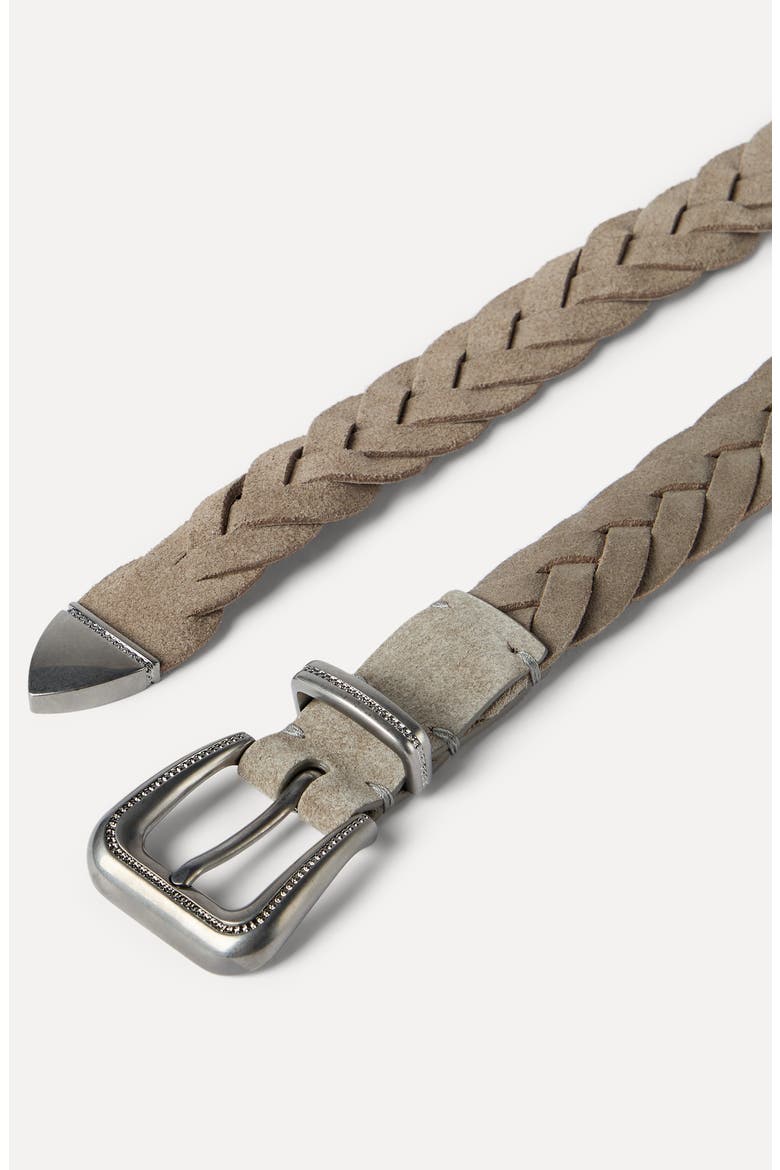 Braided belt, Alternate, color, Beige