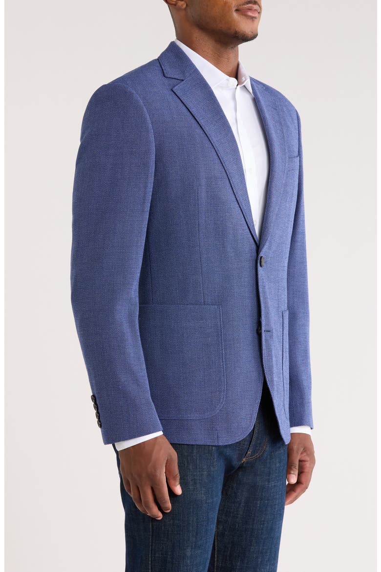 Textured Knit Wool Sport Coat, Alternate, color, BLUE ISOLA TEXTURE