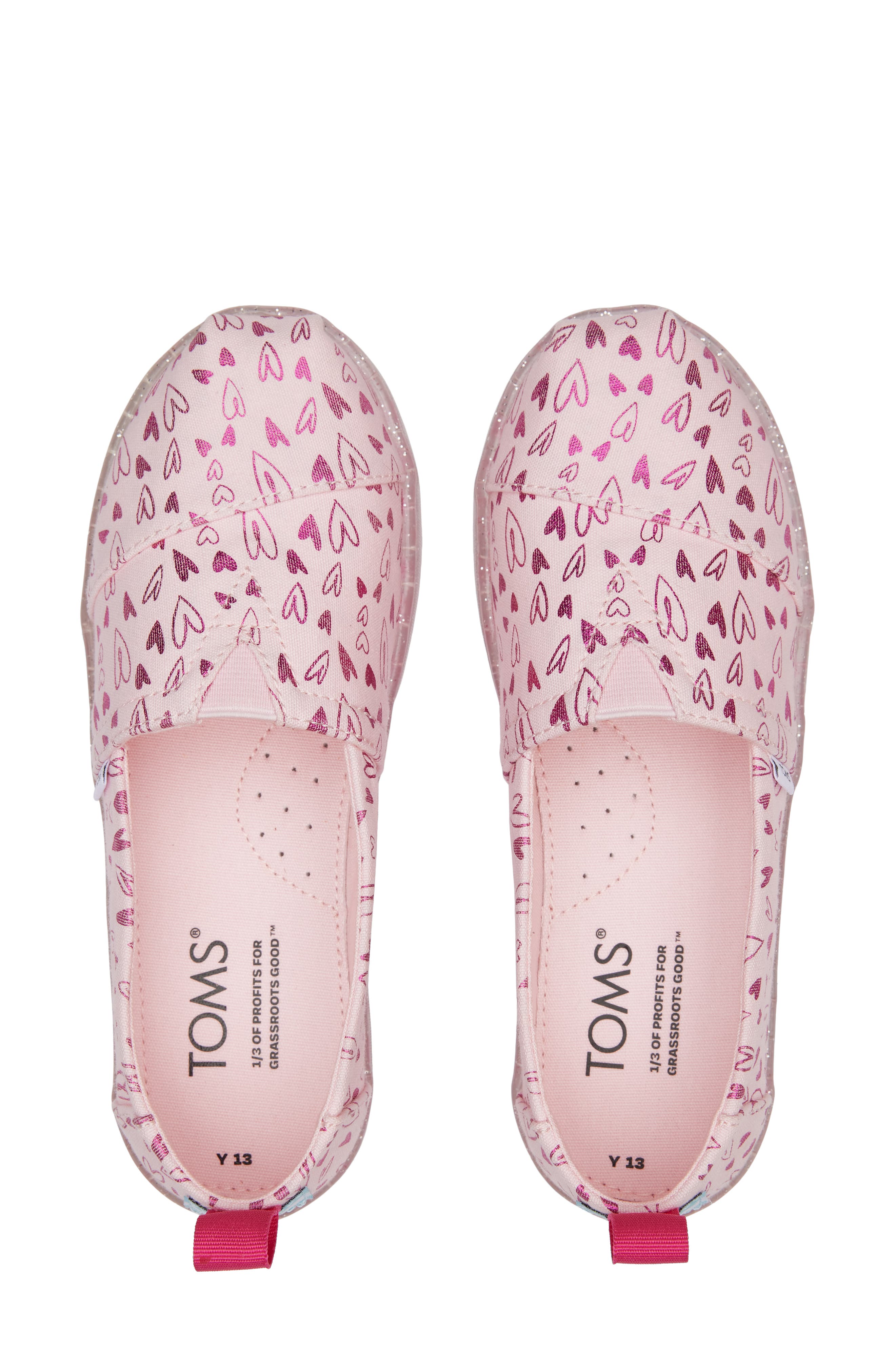 TOMS Kids' Alpargata Slip-On Sneaker, Alternate, color, 