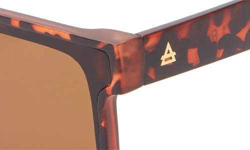 Aire Ara 142mm Shield Sunglasses In Matte Dark Tort/brown Mono