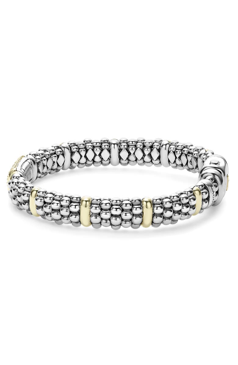 LAGOS Signature Caviar Pavé Diamond Bracelet, Alternate, color, 