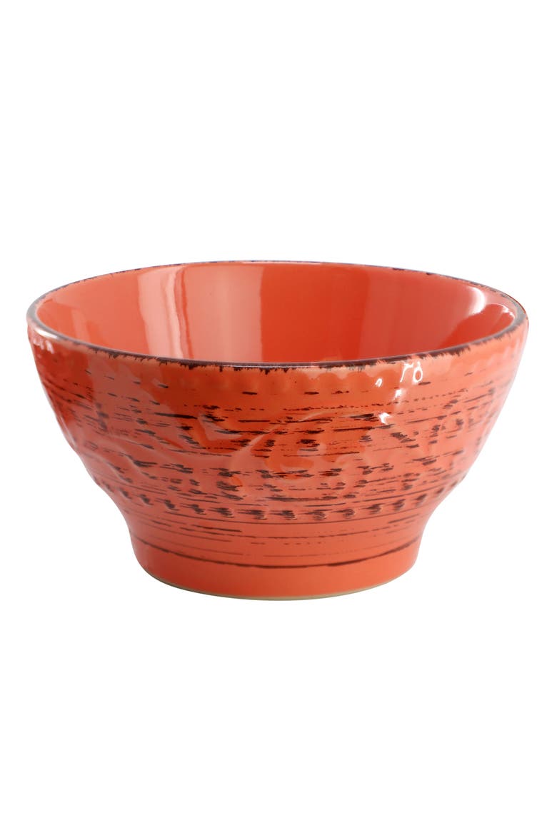 Malibu Jasper 16-Piece Stoneware Dinnerware Set, Alternate, color, Orange