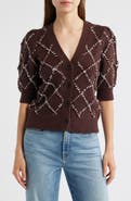 Rails Isla Whipstitch Elbow Sleeve Cardigan
