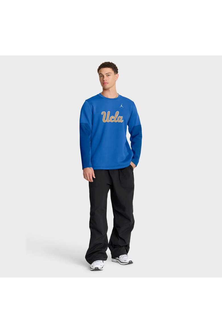 Men's Jordan Brand Blue UCLA Bruins 2025 Sideline Coach Therma-FIT Long Sleeve T-Shirt, Alternate, color, Blue