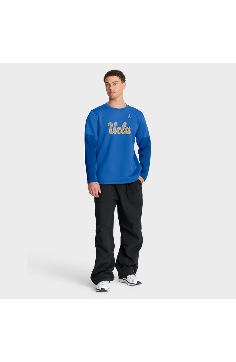 Jordan Brand Men's Jordan Brand Blue UCLA Bruins 2025 Sideline Coach Therma-FIT Long Sleeve T-Shirt, Alternate, color, Blue