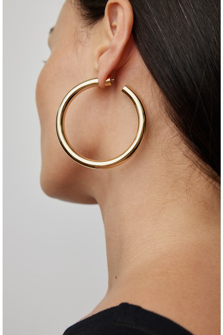 Samira Hoops, 2-Inch, Alternate, color, GOLD