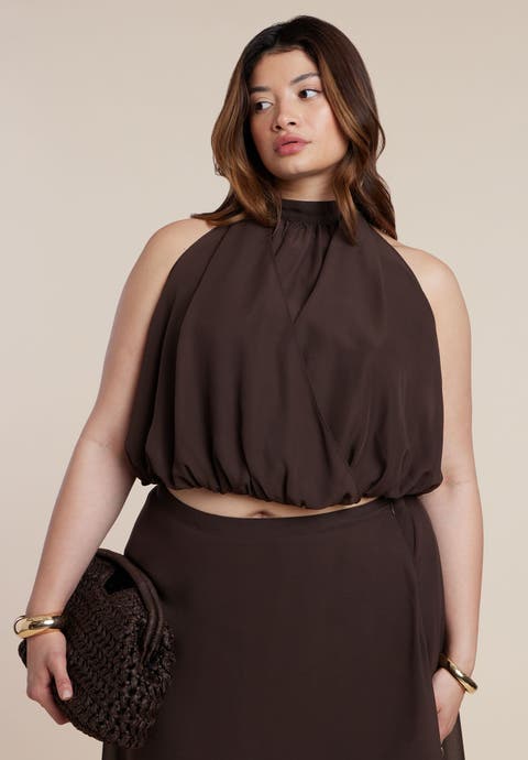 High Neck Bubble Top (Plus)