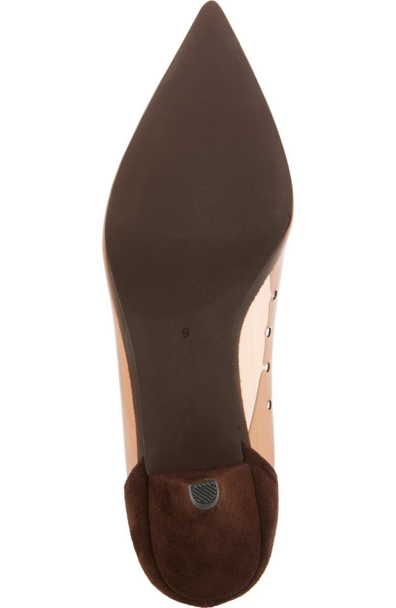 Jeffrey Campbell Graphix Pointed Toe Pump, Alternate, color, Coffee Suede Combo