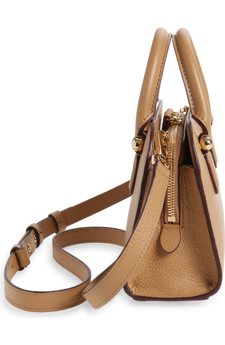 Strathberry Mini Georgia Leather Tote, Alternate, color, Caramel