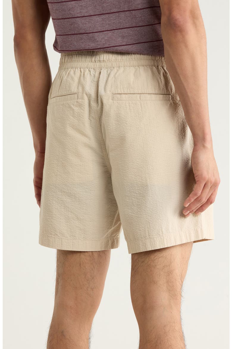 7-Inch Cotton Seersucker Shorts, Alternate, color, GREY MOONBEAM