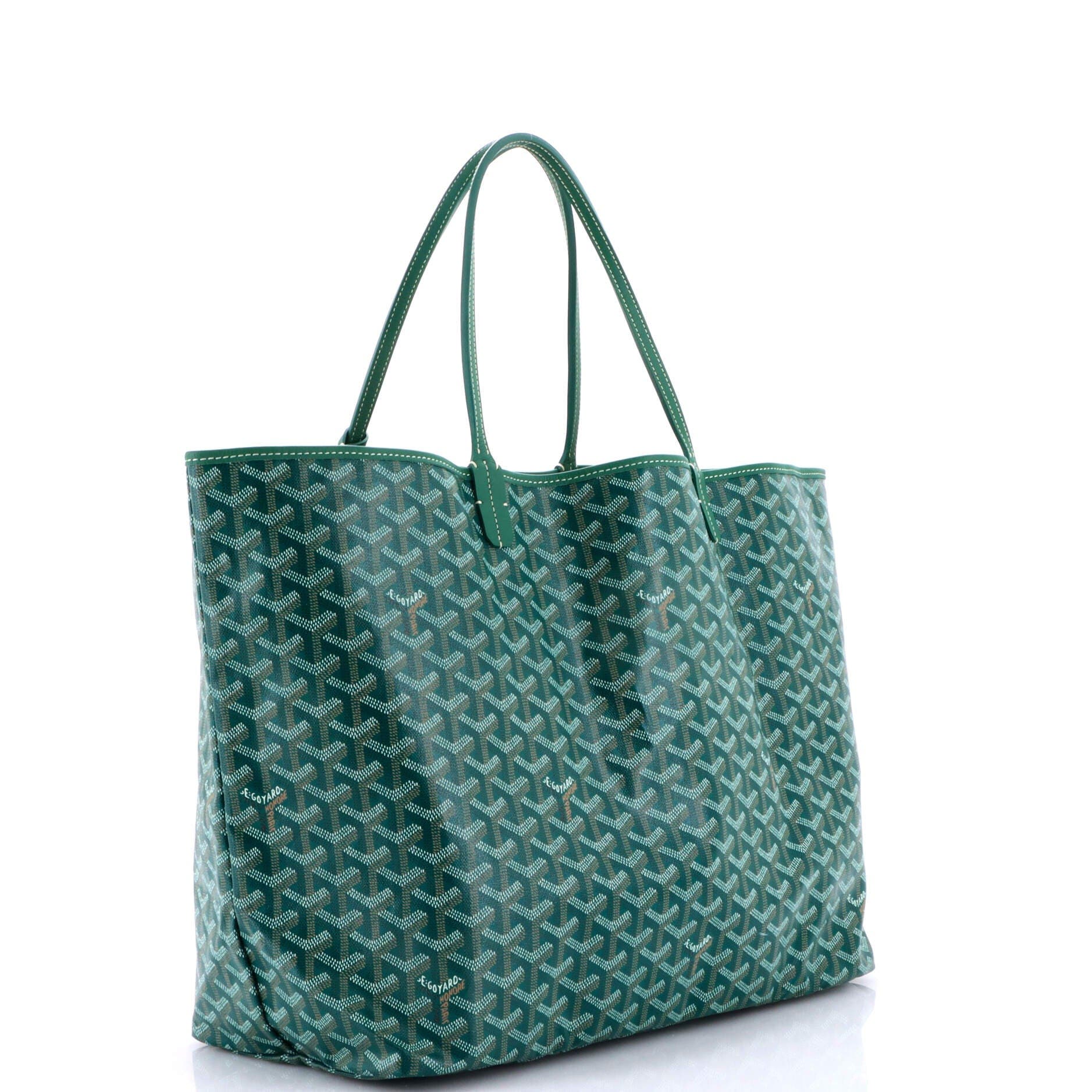 Pre-Owned Goyard Saint Louis Tote Coated Canvas GM, Alternate, color, Green