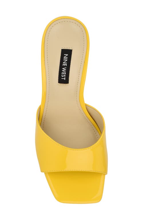 Nine West Disko High Heel Sandal In Yellow