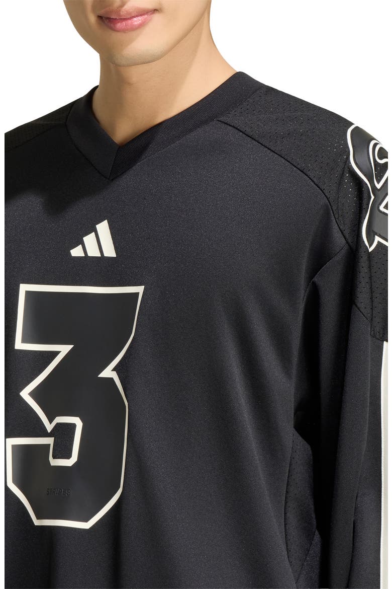 Q4 Star Long Sleeve Star Jersey, Alternate, color, BLACK