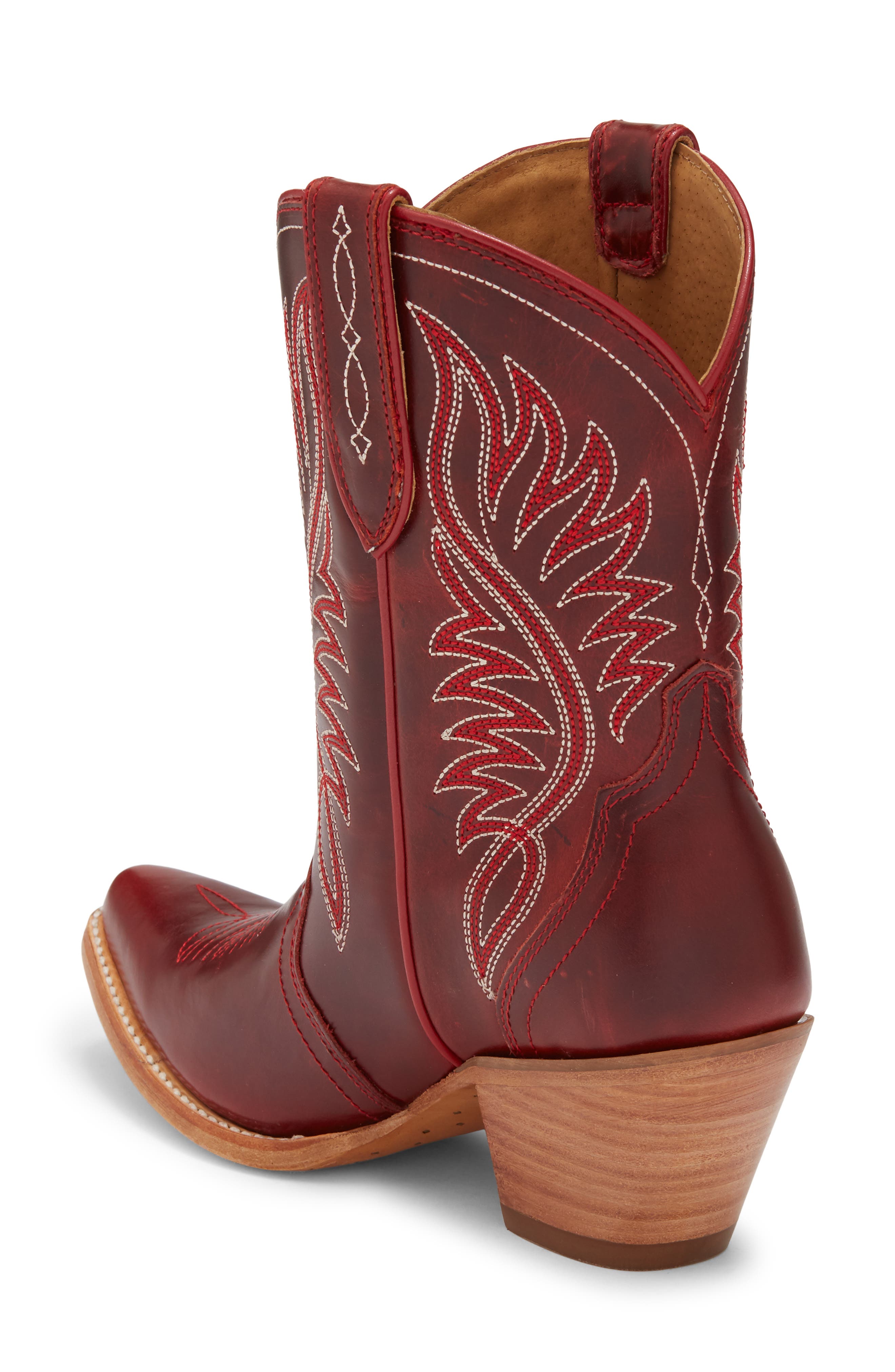 Julietta J Toe Western Boot, Alternate, color, RED ALERT