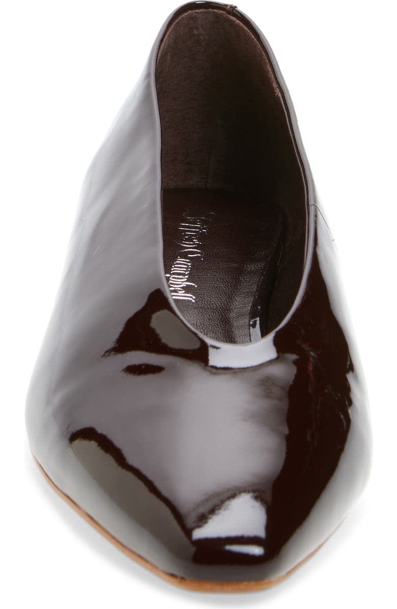 Jeffrey Campbell Hinted Pointed Toe Flat, Alternate, color, Coffee Patent
